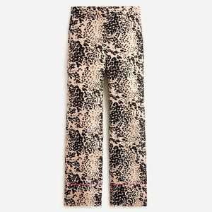 NWT J Crew High-rise Peyton pant in leopard print Item AJ322
